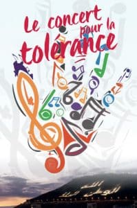 Affiche du concert pour la Tolérance 2016